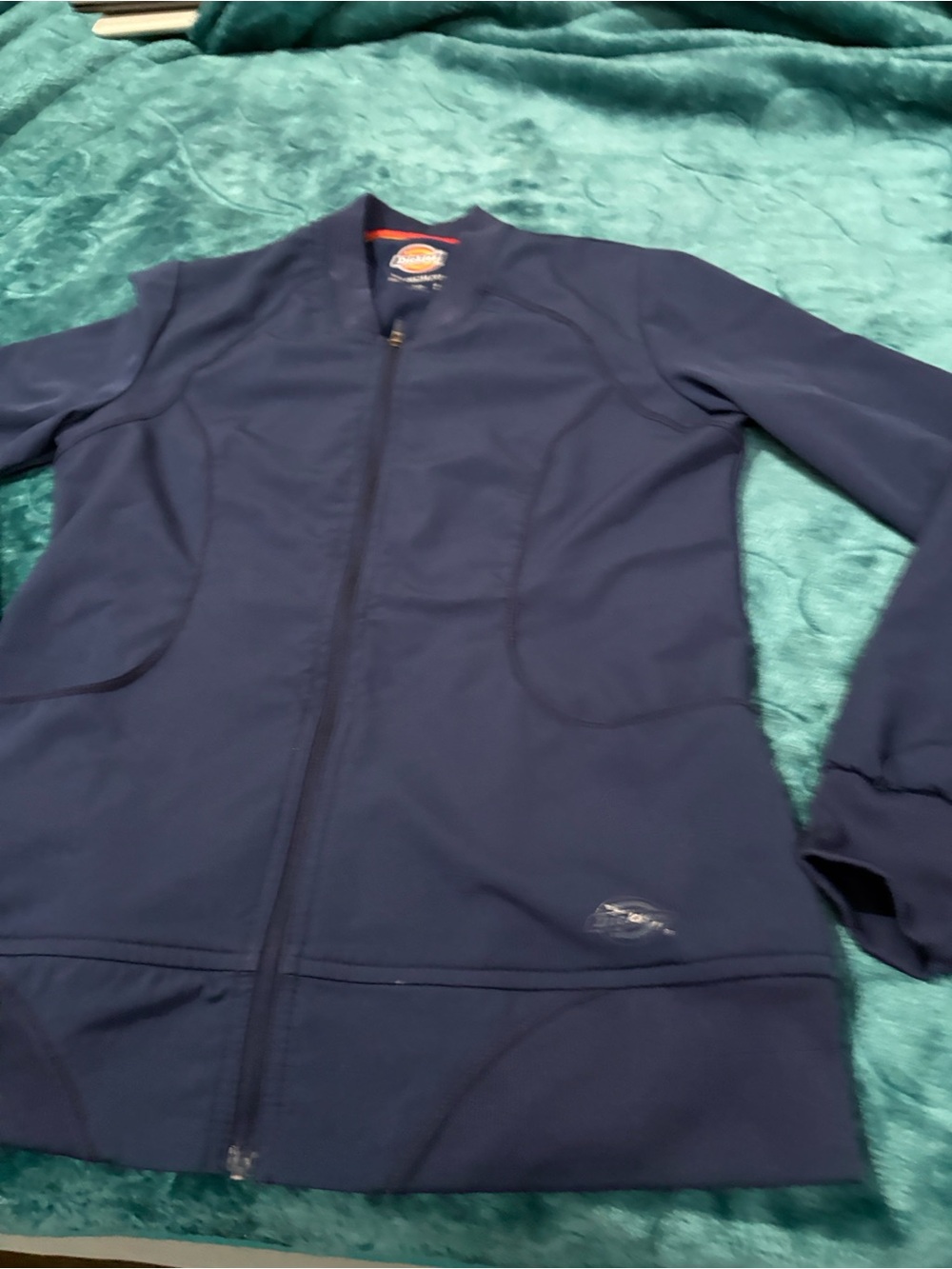 Dickies Women's Balance Zip Front Scrub Jacket navy blue